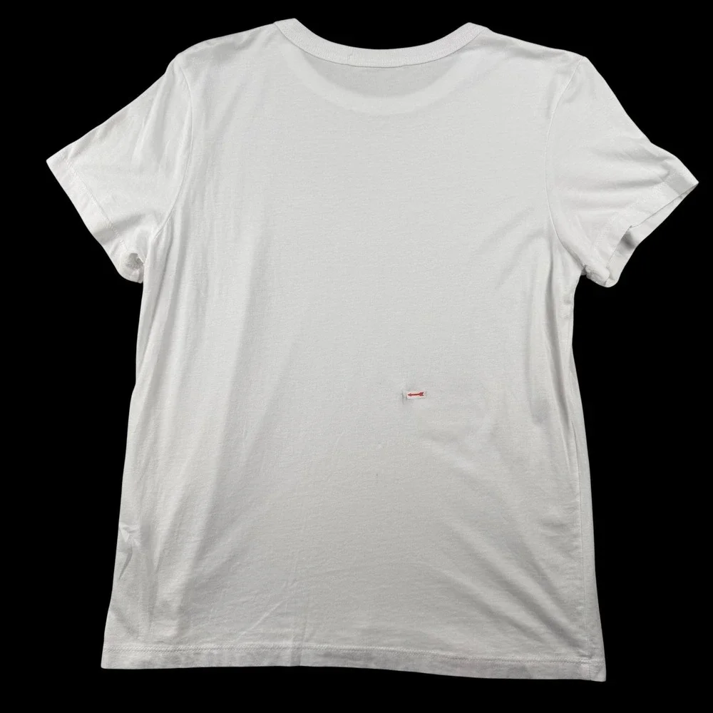 Marine Layer Shirt Womens S White Crew Neck Supima Modal Jersey Tee Made USA